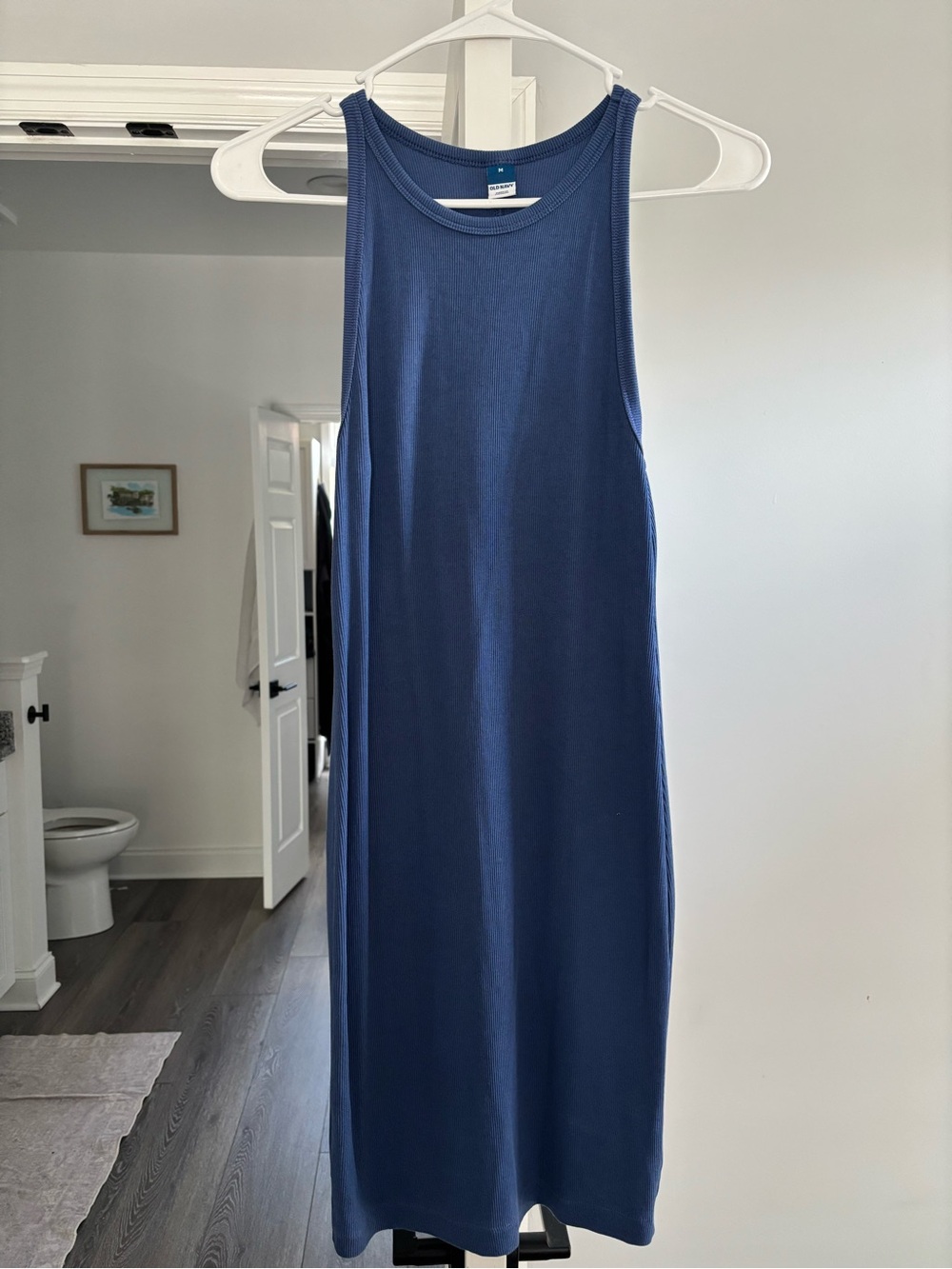 Old Navy Navy Sleeveless Midi Tank Dress
